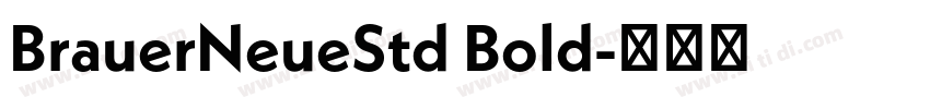 BrauerNeueStd Bold字体转换